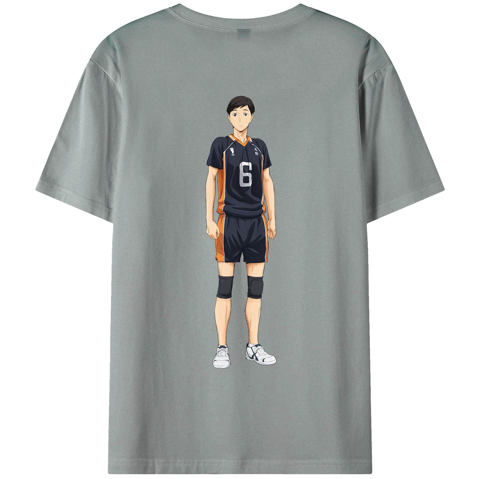 （画像用） ハイキュー!! Haikyu!! 綿100％ メンズ半袖Tシャツ（バックプリント） 通気性